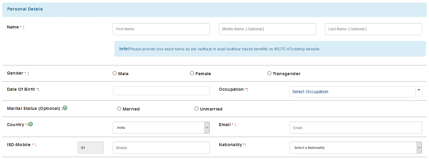 irctc account banane ka tarika irctc account banane ka tarika IRCTC पर अकाउंट कैसे बनाये ?