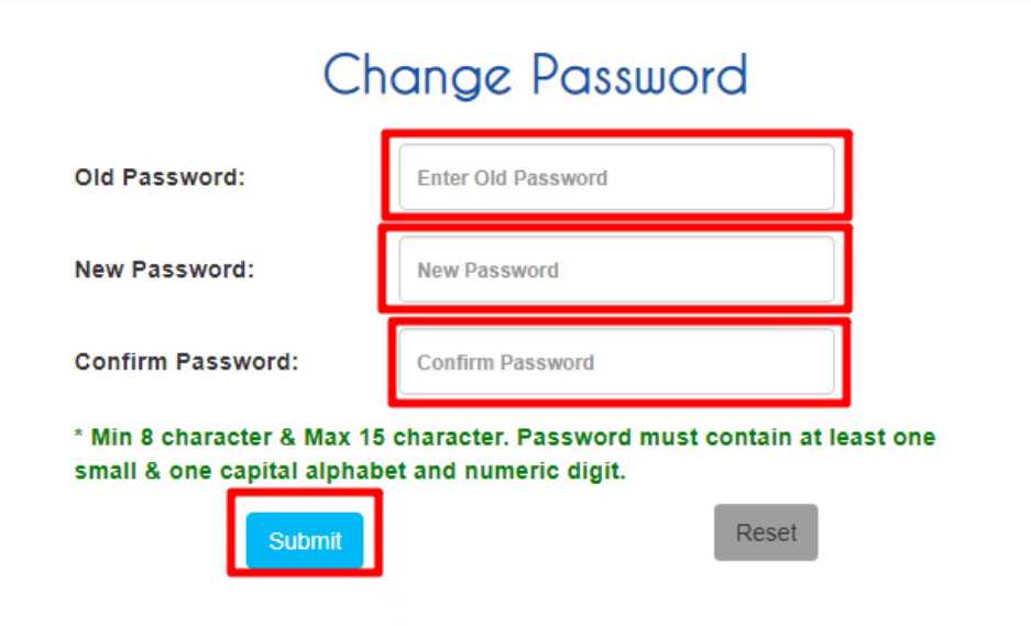 irctc password change irctc password change